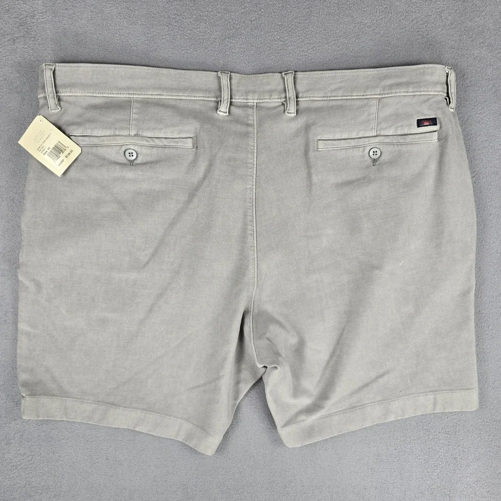Faherty‎ Shorts Mens 42 Gray Stretch Terry Short 7 Inch Inseam Casual Chino Soft